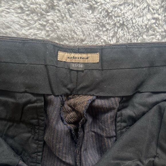 Selected Men’s Vintage Brown Corduroy Pants 33X31 Break TRS Straight 90’s Y2K - Picture 5 of 9